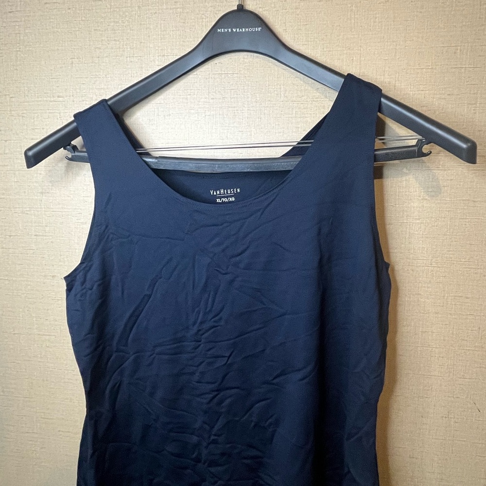 Van Heusen Black Scoop Neck Tank Top